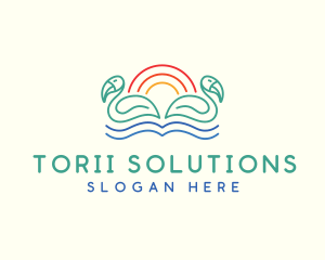 Tropical Summer Birds logo design