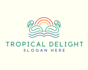 Tropical Summer Birds logo design