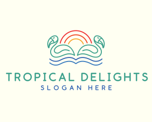 Tropical Summer Birds logo design