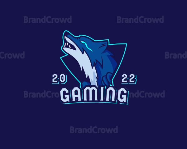 Gaming Hunter Wolf Logo