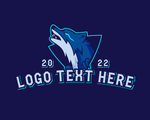 Dog - Gaming Hunter Wolf logo design