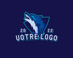 Streamer - Gaming Hunter Wolf logo design