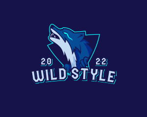 Gaming Hunter Wolf logo design