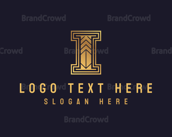 Golden Art Deco Firm Logo