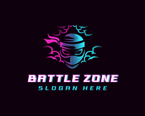 Fighting - Neon Ninja Gaming logo design