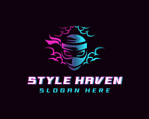Sharp - Neon Ninja Gaming logo design