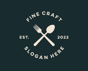 Restaurant Kitchen Cutlery  logo design