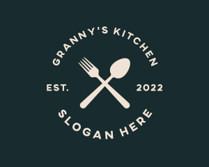 Restaurant Kitchen Cutlery  logo design