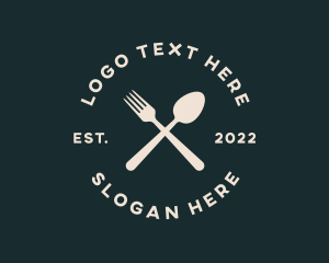 Cook - Restaurant Kitchen Cutlery logo design