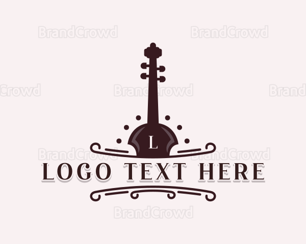 Violin Instrument Concert Logo