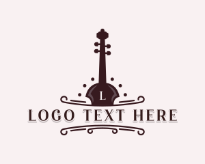 Music Festival - Violin Musical Concert logo design