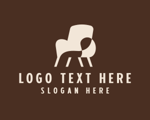 Upholsterer - Chair Furniture Home Decoration logo design