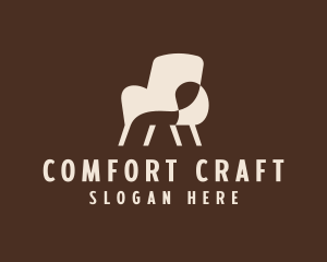 Upholsterer - Chair Furniture Home Decoration logo design