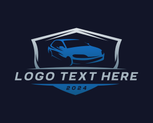 Sedan - Automotive Car Shield logo design