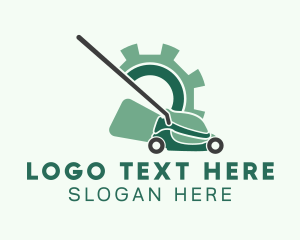 Outdoor - Lawn Mower Gear logo design