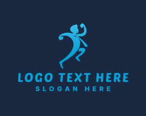 Running - Running Employee Man logo design