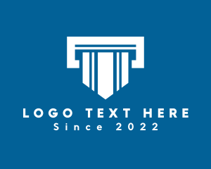 Ancient - Modern Pillar Architecture logo design
