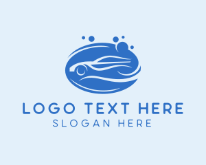 Cleaner - Blue Car Wash Cleaning logo design