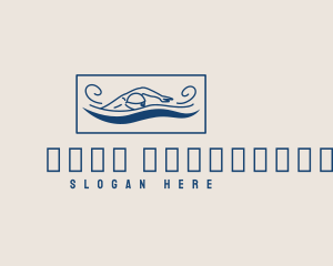 Pool Swimmer Sports logo design