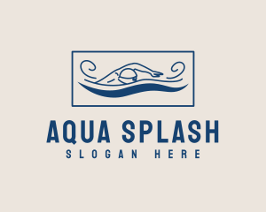 Swim - Pool Swimmer Sports logo design