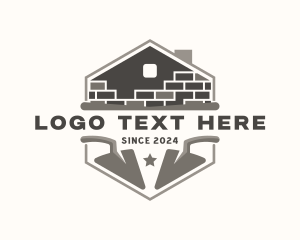 Laborer - Brick Masonry Builder logo design