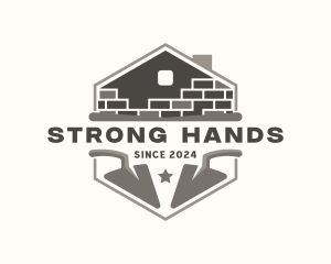 Laborer - Brick Masonry Builder logo design