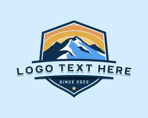 Campsite - Mountain Alpine Outdoor logo design