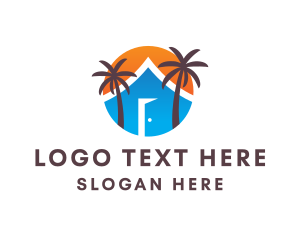 Tropical - Summer House Resort logo design