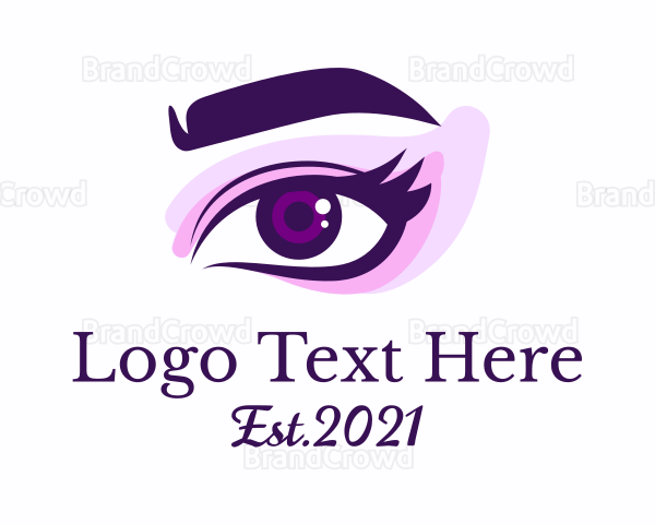 Beautiful Eyeshadow Cosmetic Logo