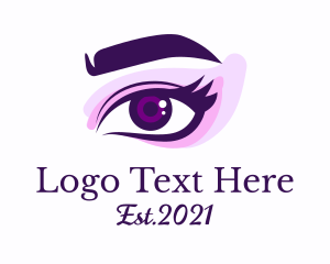 Women - Beautiful Eyeshadow Cosmetic logo design