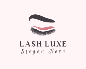 Woman Eyelash Beauty logo design