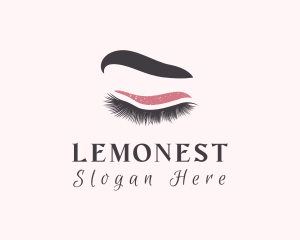 Makeup Tutorial - Woman Eyelash Beauty logo design