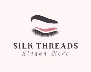 Woman Eyelash Beauty logo design