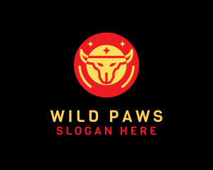 Wild Bull Animal logo design