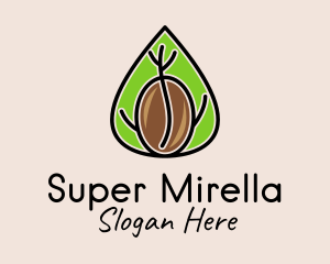 Coffee - Coffee Farm Leaf logo design