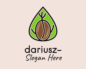 Coffee Farmer - Coffee Farm Leaf logo design