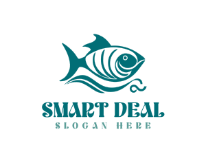 Green Ocean Fish Logo