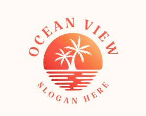 Ocean Beach Travel logo design