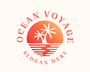 Ocean Beach Travel logo design