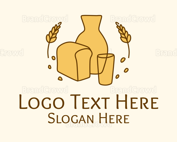 Organic Bread Bakery Logo