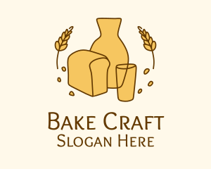 Organic Bread Bakery  logo design