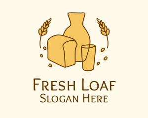 Bread - Organic Bread Bakery logo design