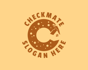 Donut Bake House Letter C logo design