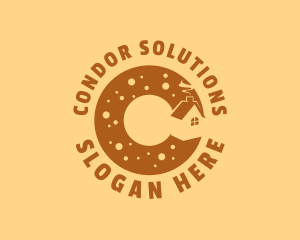 Donut Bake House Letter C logo design