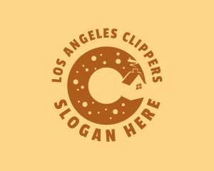 Donut - Donut Bake House Letter C logo design