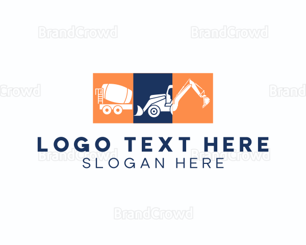 Construction Heavy Equipment Logo