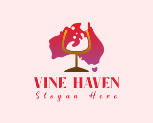 Australian Wine Vineyard logo design