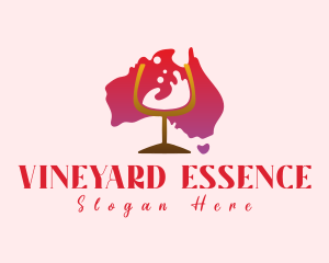 Australian Wine Vineyard logo design