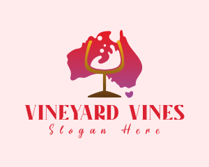 Australian Wine Vineyard logo design