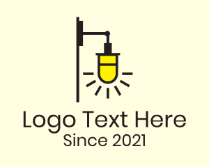 Lamp - Wall Lighting Fixture logo design